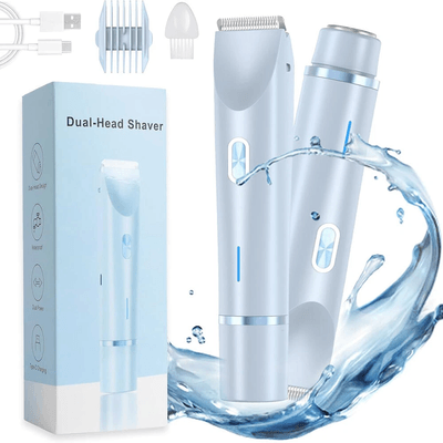 2 in 1 Dual-Head Shaver and Trimmer for Women (Waterproof IPX7)_img_2