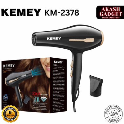 Kemey KM-2378 / KM-2376 Professional 2 in 1 Hair Dryer | 3000W Powerful Motor_img_0