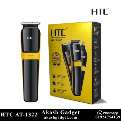 HTC AT-1322 Grooming Kit 3-in-1 Cordless Nose & Ear Hair, Saver Beard Trimmer for Men_img_4