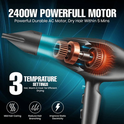 VGR V-455 Professional Hair Dryer for Women 2000-2400W_img_11