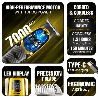 VGR V-981 Professional Hair Trimmer For Men_img_8