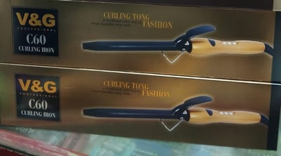 V & G C60 Professional Fast Heat-up 220°C Hair Curling Iron_img_1