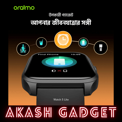 Oraimo Watch 5 Lite (OSW-804) 2.01" HD IP68 Smart Watch_img_3
