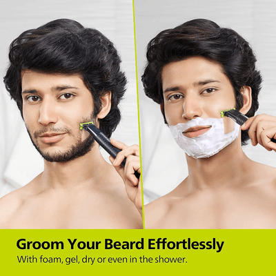 Philips QP1424/10 OneBlade, Hybrid Trimmer and Shaver For Men_img_6