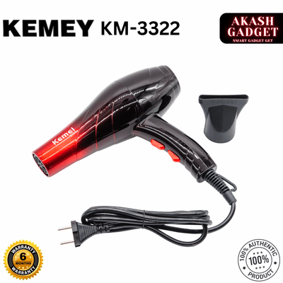 Kemey KM-3322 Professional 2 in 1 Hair Dryer | 3000W Powerful Motor_img_0