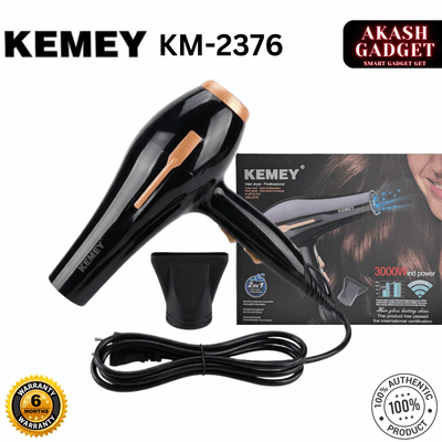 Kemey KM-2376 / KM-2378 Professional 2 in 1 Hair Dryer | 3000W Powerful Motor_img_0