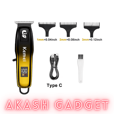 Kemei KM-J03 Cordless Hair Clipper And Trimmer For Men_img_7