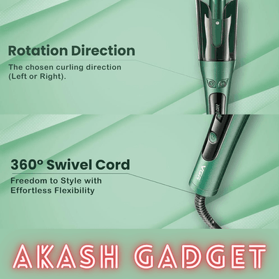 VGR V-583 Professional Automatic Hair Curling Iron For Women |  150–220°C Temperature Range, LED Display, Auto Shut-Off, 360° Swivel Cord & Lightweight Design_img_10