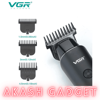 VGR V-937 Rechargeable Professional Hair and Beard Trimmer | Type-C, 2000mAh Battery, 500Min Backup_img_3