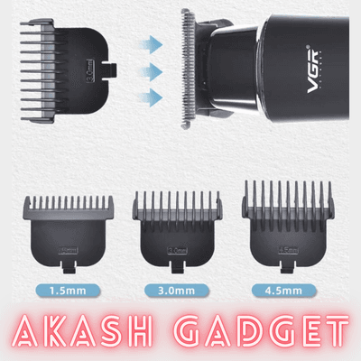 VGR V-937 Rechargeable Professional Hair and Beard Trimmer | Type-C, 2000mAh Battery, 500Min Backup_img_4
