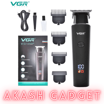 VGR V-937 Rechargeable Professional Hair and Beard Trimmer | Type-C, 2000mAh Battery, 500Min Backup_img_9