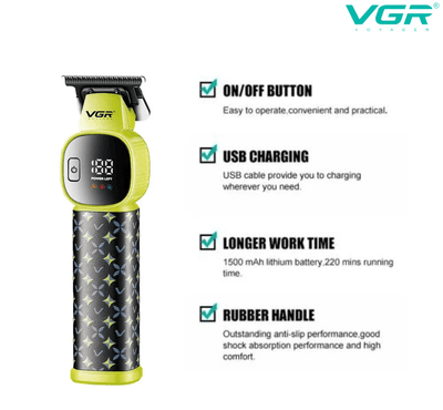 VGR V-185 Professional Hair Clipper & Trimmer for Men_img_2