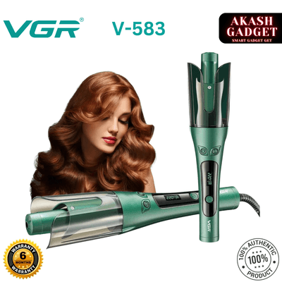 VGR V-583 Professional Automatic Hair Curling Iron For Women |  150–220°C Temperature Range, LED Display, Auto Shut-Off, 360° Swivel Cord & Lightweight Design_img_0