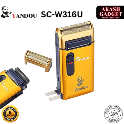 Yandou SC-W316U Rechargeable Electric Shaver with Pop-up Trimmer for Men_img_0