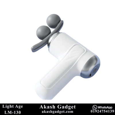 Light Age LM-130 Deep Tissue Massage Fascia Gun | Three Headed 9-Tool Attachment Set_img_2