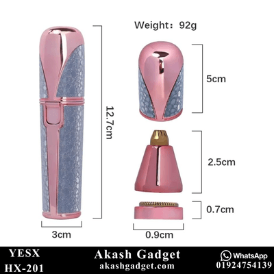 YESX HX-201 2-in-1 Battery-Operated Eyebrow Trimmer and Facial Hair Remover for Ladies_img_2