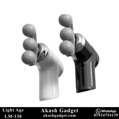 Light Age LM-130 Deep Tissue Massage Fascia Gun | Three Headed 9-Tool Attachment Set_img_3
