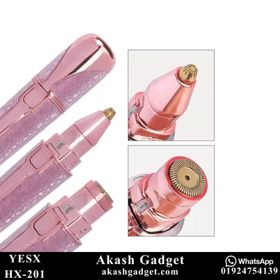 YESX HX-201 2-in-1 Battery-Operated Eyebrow Trimmer and Facial Hair Remover for Ladies_img_3