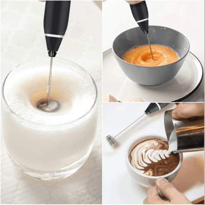 2-in-1 Rechargeable Multifunctional Handheld 3-Speed Adjustable Milk Frother For Latte Coffee Mixer_img_5