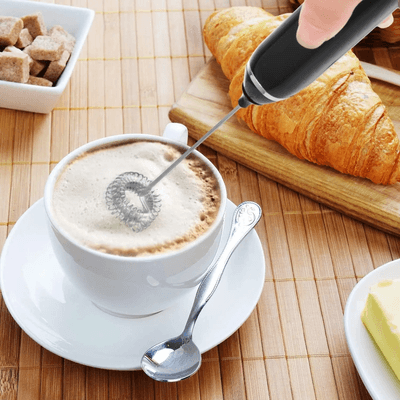 2-in-1 Rechargeable Multifunctional Handheld 3-Speed Adjustable Milk Frother For Latte Coffee Mixer_img_7