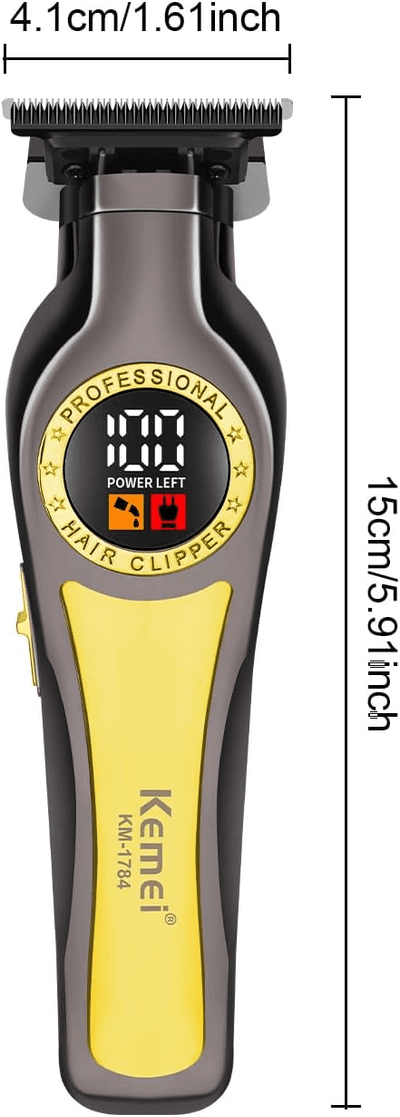 Kemei KM-1784 New Hair Clipper and Trimmers | Fast 6500RPM Motor Quality, 1200mAh Built-in Li-battery, Last Long Barber Hair Salon Detail_img_3