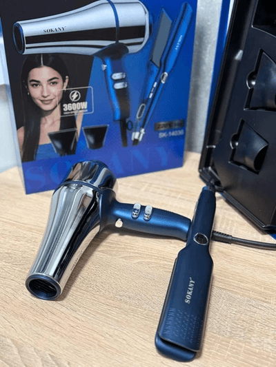 Sokany SK-14036 Professional 2-in-1 Hair Care Set (Hair Dryer & Straightener) for Women_img_0