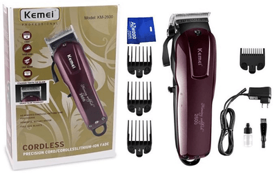 Kemei KM-2600 Professional AC/DC Cord/Cordless Adjustable Hair Clipper & Beard Trimmer for Men_img_1