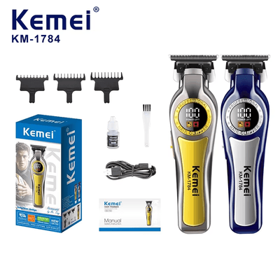 Kemei KM-1784 New Hair Clipper and Trimmers | Fast 6500RPM Motor Quality, 1200mAh Built-in Li-battery, Last Long Barber Hair Salon Detail_img_0