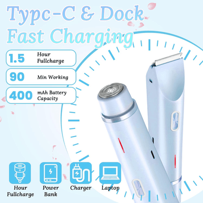 2 in 1 Dual-Head Shaver and Trimmer for Women (Waterproof IPX7)_img_16