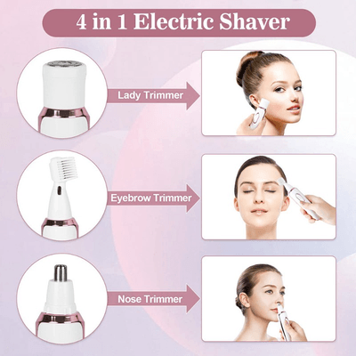 SN-8866 Profession 4-in-1 Lady Shaver Rechargeable Beauty Grooming Kit_img_18