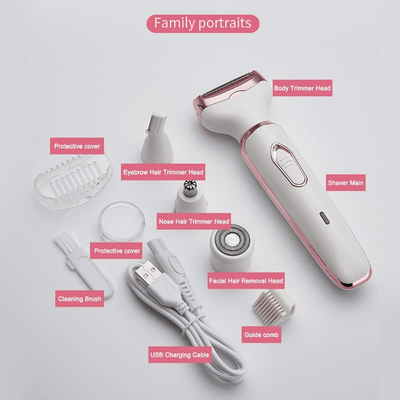 SN-8866 Profession 4-in-1 Lady Shaver Rechargeable Beauty Grooming Kit_img_6