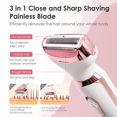 SN-8866 Profession 4-in-1 Lady Shaver Rechargeable Beauty Grooming Kit_img_14