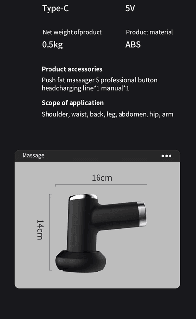XINGOU YX-710 Handheld Deep Tissue Body Sculpting & Anti-Cellulite Massager Gun_img_18