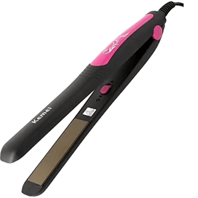 Kemei KM-328 Professional Hair Straightener - 220°C Ceramic Plates_img_1