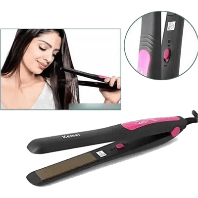 Kemei KM-328 Professional Hair Straightener - 220°C Ceramic Plates_img_3