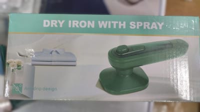 Mini Dry Iron With Water Spray - Portable Electric Handheld Iron Approx. 150°C 🌡️_img_11