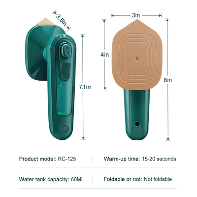 Mini Dry Iron With Water Spray - Portable Electric Handheld Iron Approx. 150°C 🌡️_img_2
