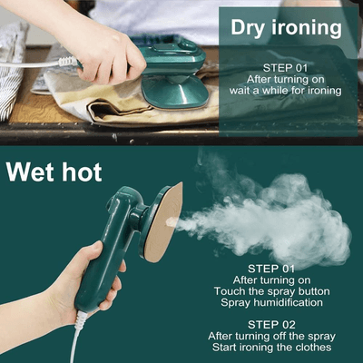 Mini Dry Iron With Water Spray - Portable Electric Handheld Iron Approx. 150°C 🌡️_img_4