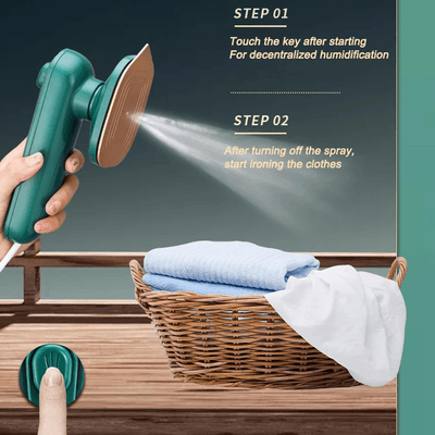 Mini Dry Iron With Water Spray - Portable Electric Handheld Iron Approx. 150°C 🌡️_img_6