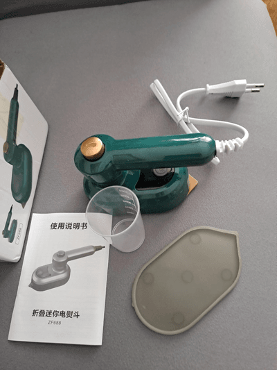 Mini Folding Dry and Wet Portable Iron With Water Spray - Electric Handheld Iron Approx. 160°C 🌡️_img_24