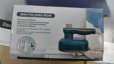 Mini Folding Dry and Wet Portable Iron With Water Spray - Electric Handheld Iron Approx. 160°C 🌡️_img_25