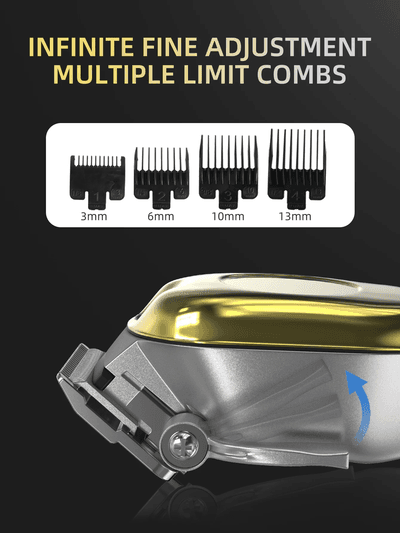 Kemei KM-2628 Professional Hair Clipper and Beard Trimmer for Men | LCD Display, Salon Cordless, Rechargeable_img_14