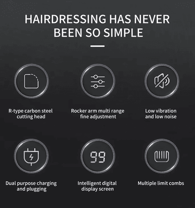 Kemei KM-2628 Professional Hair Clipper and Beard Trimmer for Men | LCD Display, Salon Cordless, Rechargeable_img_9