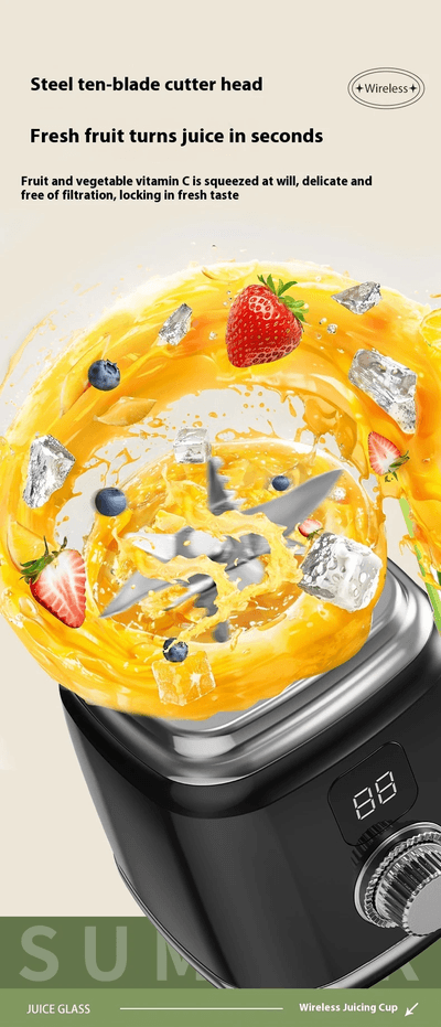 Citrus Portable Juicer Blender | USB Charging, Rechargeable with an LED Display, 600ml Fruit Juicer_img_25
