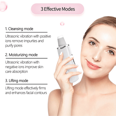 Ultrasonic Shovel BEAUTY START - Skin Scrubber, Face Spatula For Blackhead Removal And Cleansing Pores_img_8