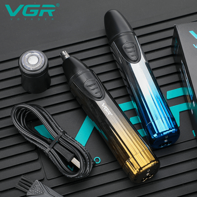 VGR V-619 Professional 2-in-1 Nose Trimmer and Shaver for Men । Waterproof (PX5)_img_8