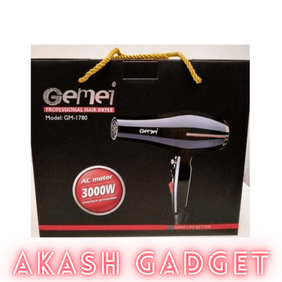 Gemei GM-1780 Professional Hair Dryer | AC Motor 3000W Overheat Protection_img_7