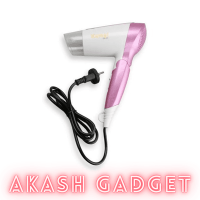 Kemey KM-6833 Hot And Normal Air Foldable Hair Dryer | 1600W Powerful Motor_img_8