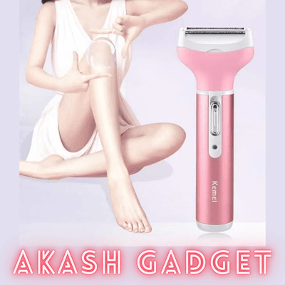 Kemei KM-6637 Multifunctional 4 in 1 Face, Eyebrow, Nose, & Lady Shaver for Women_img_5